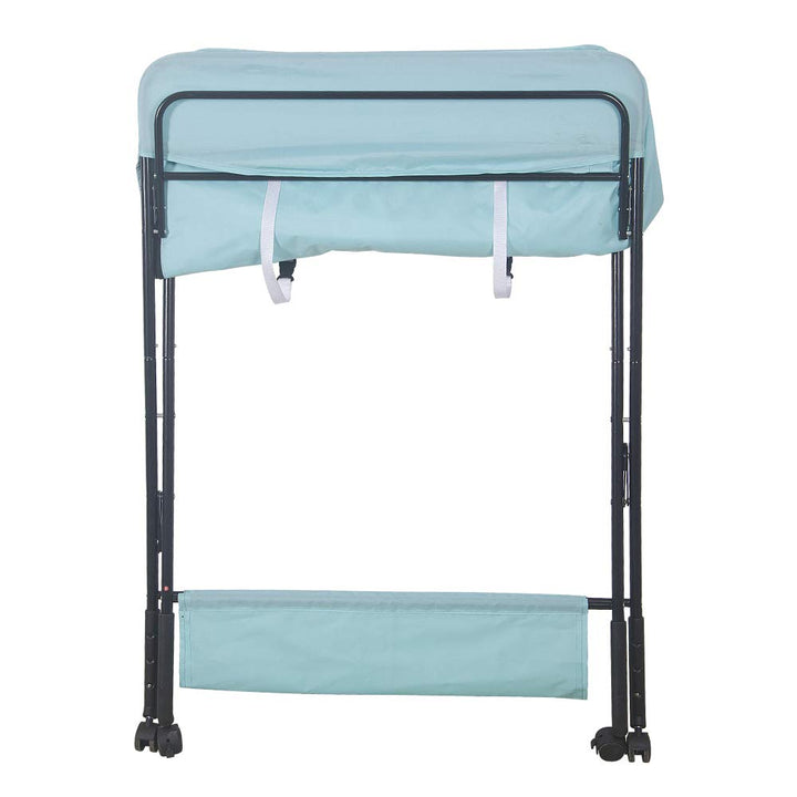 OHMG Baby Wickelkombi Klappbare Wickelkommode,Wickeltisch mit Rollen,Mobiler Wickeltisch mit Wickela