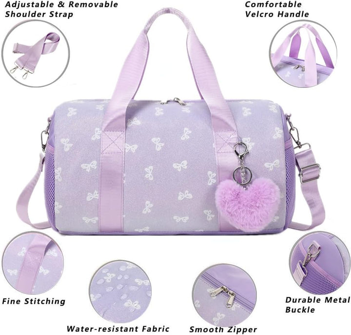 Schmetterling Tasche Kinder Sporttasche Mädchen Ballett Mädchen Kinderhandtasche Balletttasche Kinde