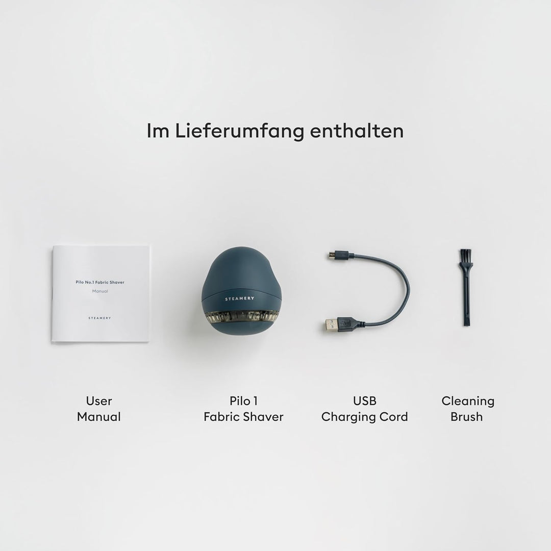 Pilo 1 Stoffrasierer für Kleidung und Textilien von Steamery, 5W, tragbar, wiederaufladbar, ergonomi