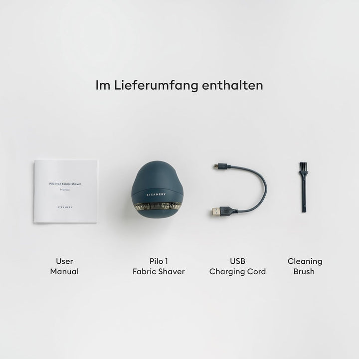 Pilo 1 Stoffrasierer für Kleidung und Textilien von Steamery, 5W, tragbar, wiederaufladbar, ergonomi