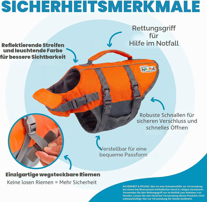 Kyjen 22018 Outward Hound Ripstop Quick Release Easy Fit Rettungsweste für Hunde, verstellbar, Gröss