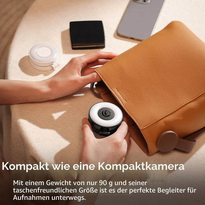 ULANZI Magnetische Selfie Licht kompatibel mit Magsafe, verbessertes 360°-Selfie Ringlicht für iPhon