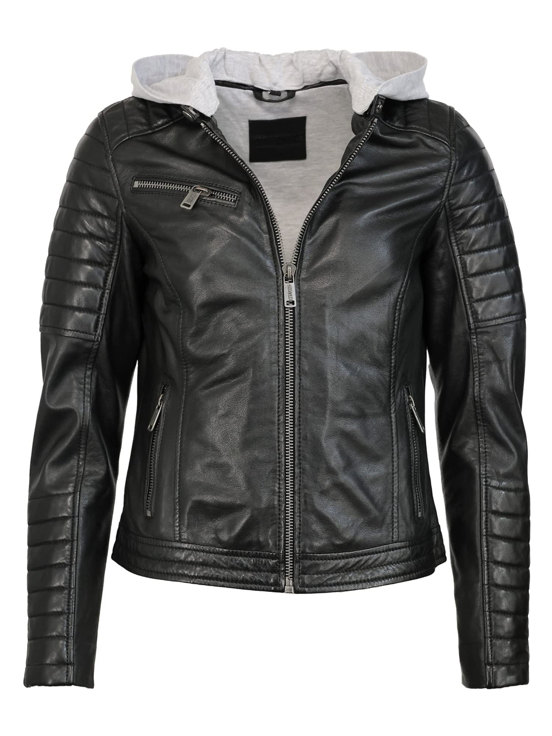 MUSTANG Damen Lederjacke 31022111 S Schwarz, S Schwarz