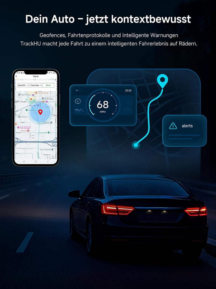 Wireless Carplay Adapter, 4G LTE AI Box Carplay, Vollständiges Android-OS Halbkreis – Schwarz, Halbk