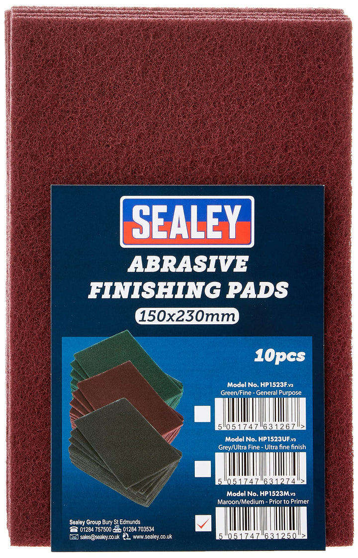 Abrasive Finishing Pad 150 x 230mm Medium Pack of 10