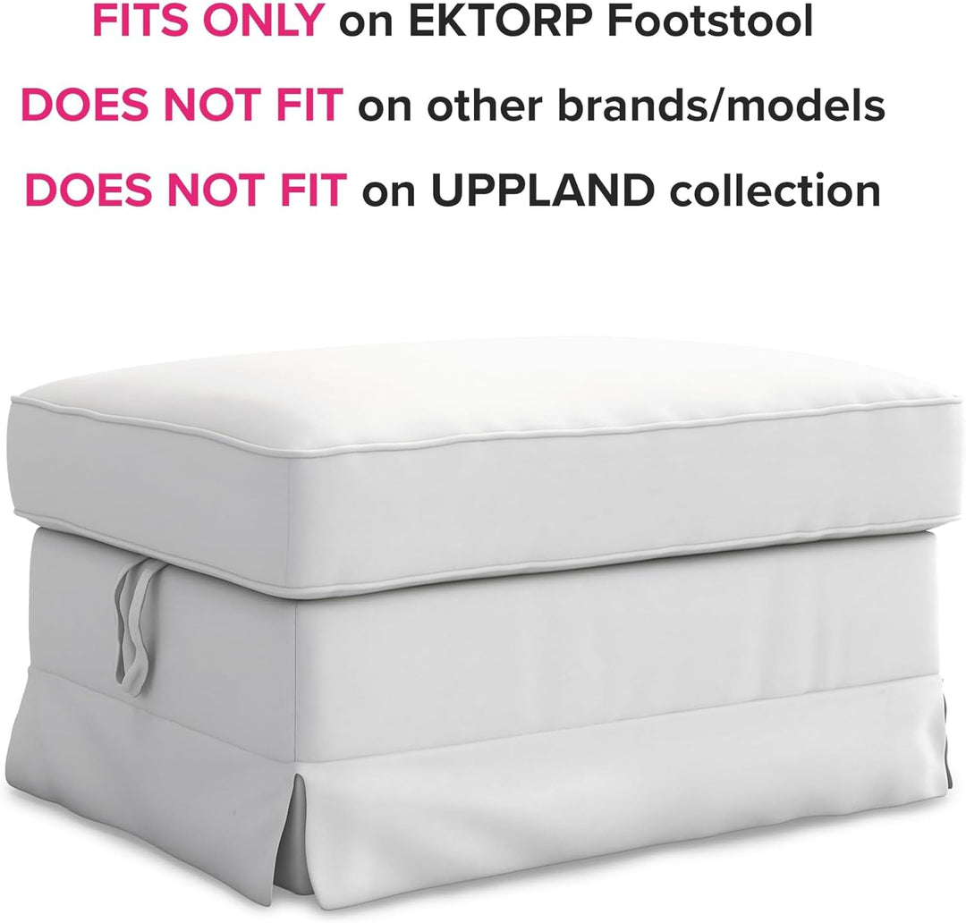 MASTERS OF COVERS Ersatzbezug Kompatibel mit IKEA Ektorp-Fusshocker, Ektorp-Fusshockerbezug, Ektorp-