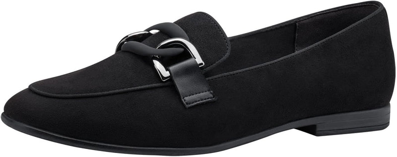 Tamaris Damen Slipper 1-1-24209-20 normal 37 EU Black Suede, 37 EU Black Suede