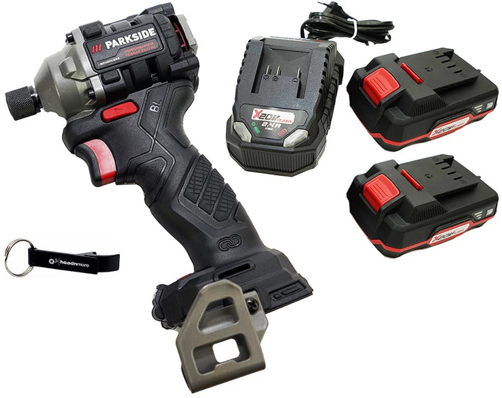 HEADNMORE® Bundle - PARKSIDE PERFORMANCE® 20V - 1/4" Akku Drehschlagschrauber PDSSAP 20 + Schlüssela