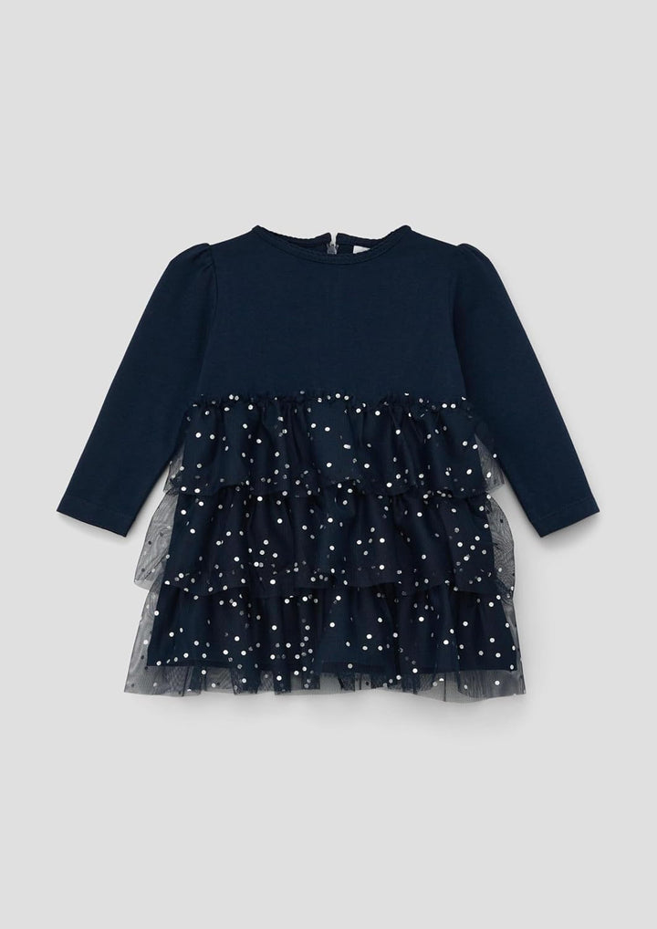 s.Oliver Mädchen Kleid mit Glitzer 68 5952_navy, 68 5952_navy