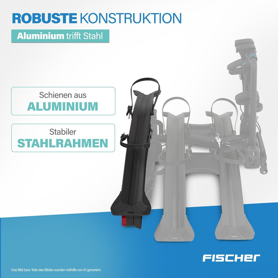 FISCHER Erweiterungssatz für Fahrradträger RoadLine Black, inklusive Montagematerial, für ein 3. Fah