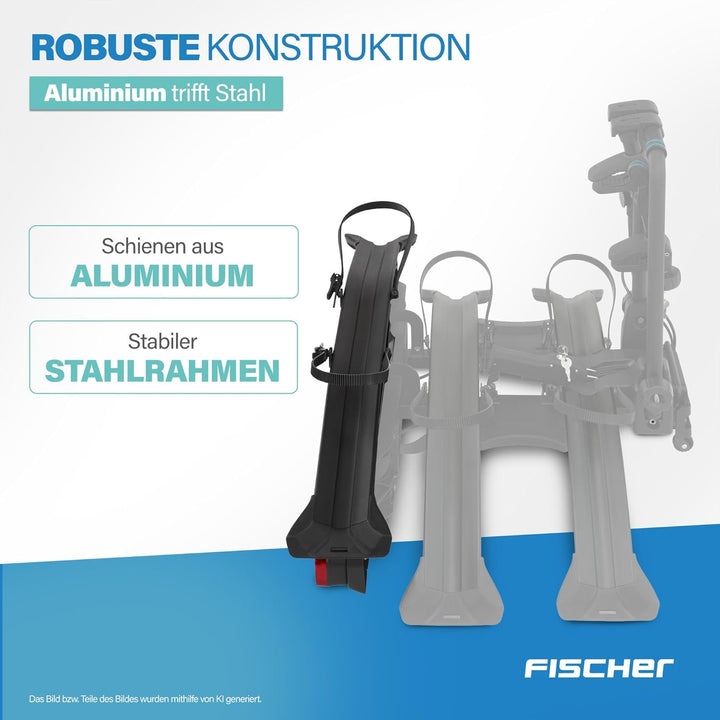FISCHER Erweiterungssatz für Fahrradträger RoadLine Black, inklusive Montagematerial, für ein 3. Fah