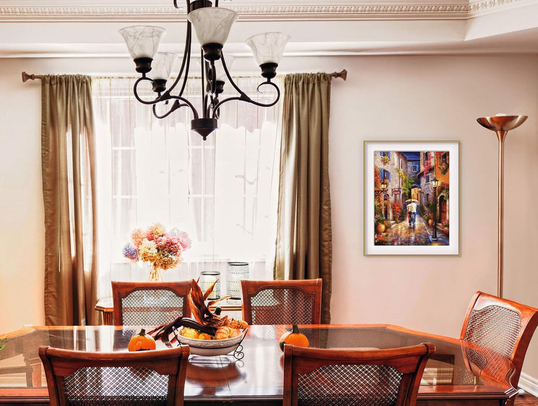 Schipper 609130788 Malen nach Zahlen - Romantische Gasse - Bilder malen für Erwachsene, inklusive Pi