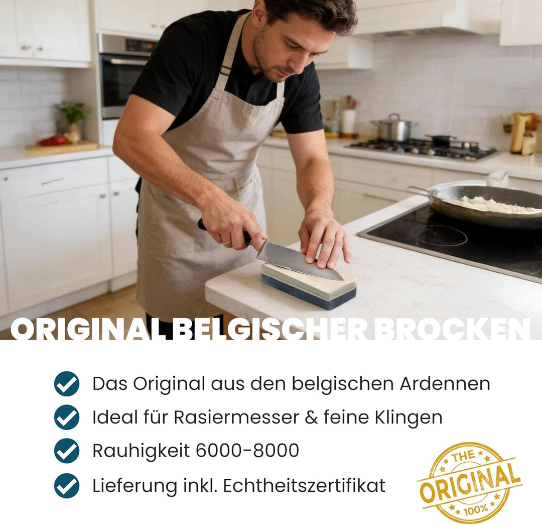 REMOS Gelber Belgischer Brocken Schleifstein - Nr. 7 Grösse 48-58 cm²