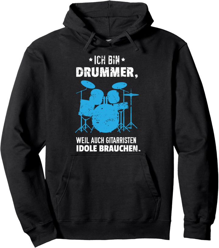 Drummer und Schlagzeuger Sprüche-Design I Musiker Motiv Pullover Hoodie