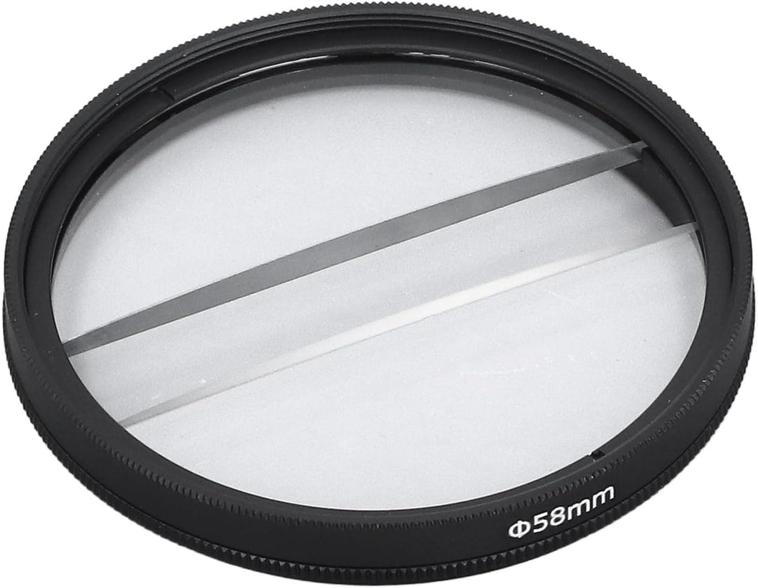 49 Mm Doppelhälfte -Mond -Spezialeffekt -Filter -Center Split Diopter Objektivfilterfotografie SLR -