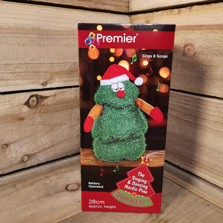 Premier Weihnachtsbaum, animiert, singend und tanzend, 28 cm