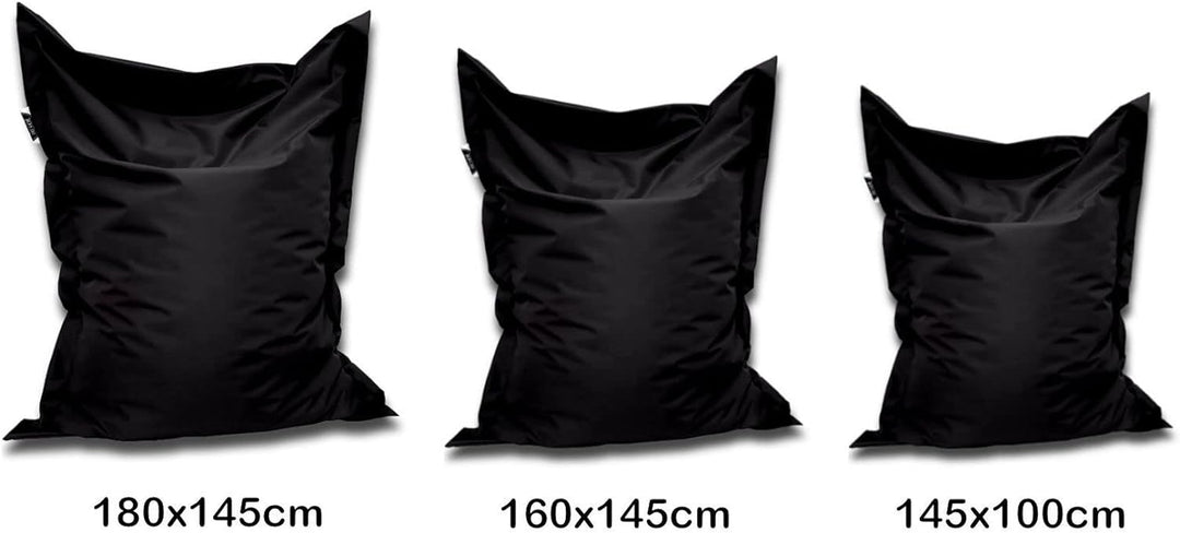 PATCH HOME Orginal Premium Gaming Sitzsack Sitzkissen für In &amp; Outdoor Fertig befüllt in 3 Grössen &amp;