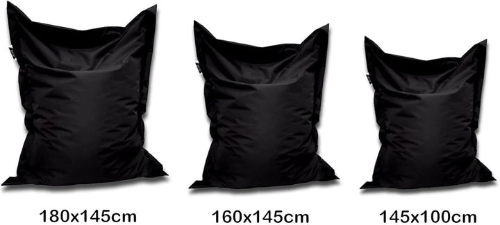 PATCH HOME Orginal Premium Gaming Sitzsack Sitzkissen für In &amp; Outdoor Fertig befüllt in 3 Grössen &amp;