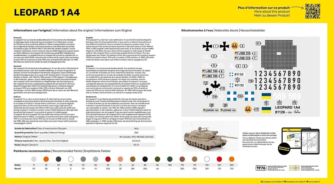 Heller 81126 Leopard 1A4 1/35