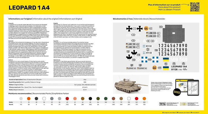 Heller 81126 Leopard 1A4 1/35