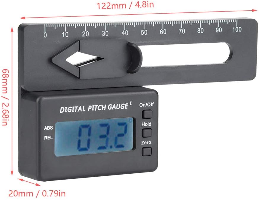 Yctze RC-Helikopter-Modell, LCD-Digital-Pitch-Messgerät, Elektronisches Zubehör für Genaue Pitch-Mes