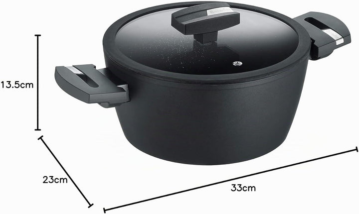 Berndes Balance Induction Kochtopf Enduro, 20 cm, Induktion, Topf extrem Kratzfest, Guss-Optik, allh