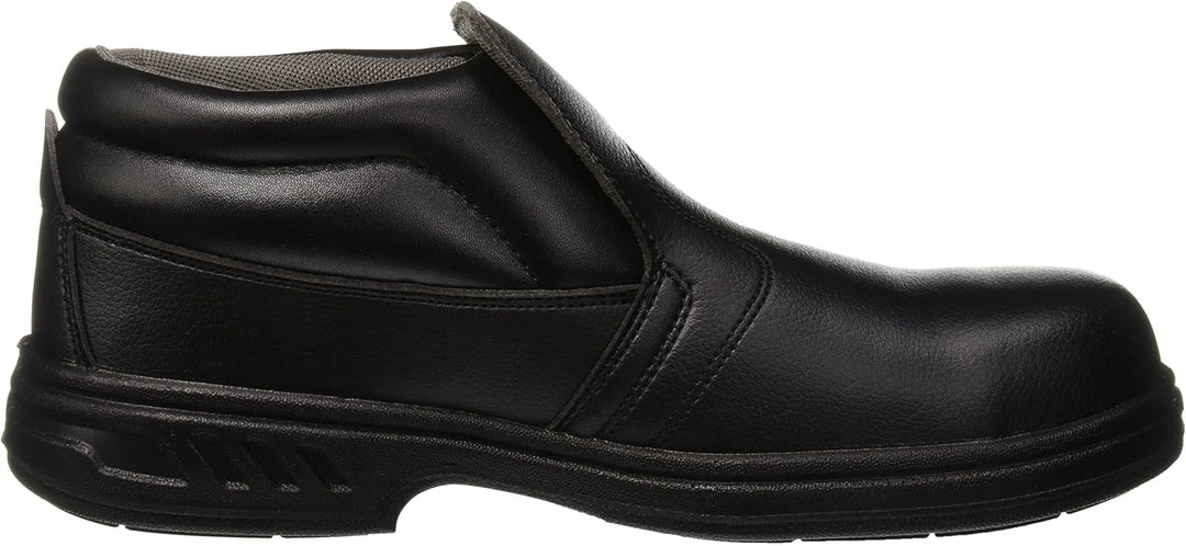 Portwest Steelite Schlupf-Sicherheitsstiefel S2, Grösse: 47, Farbe: Schwarz, FW83BKR47 47 EU Schwarz