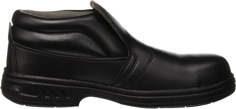 Portwest Steelite Schlupf-Sicherheitsstiefel S2, Grösse: 43, Farbe: Schwarz, FW83BKR43 43 EU Schwarz