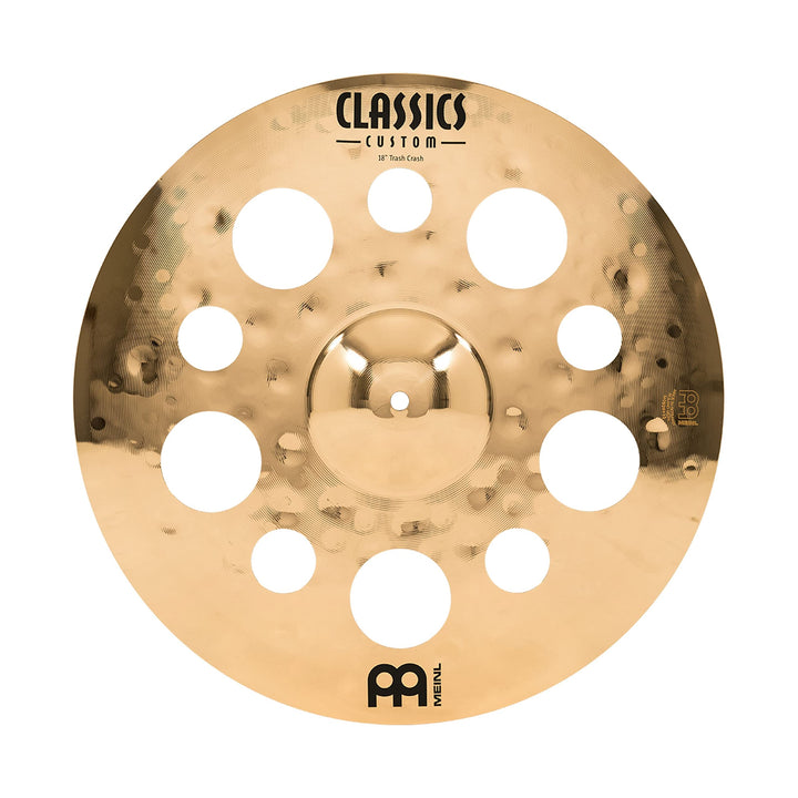 Meinl Cymbals Classics Custom Brilliant Trash Crash 18 Zoll (Video) Schlagzeug Becken (45,72cm) B12