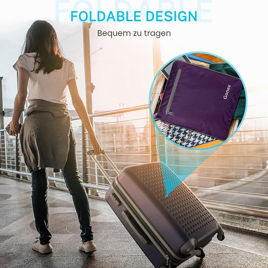 Gonex Faltbares Reisegepäck Leicht 40/60/80/100/150L Grosse Reisetasche Sporttasche für Reise Gym Ur