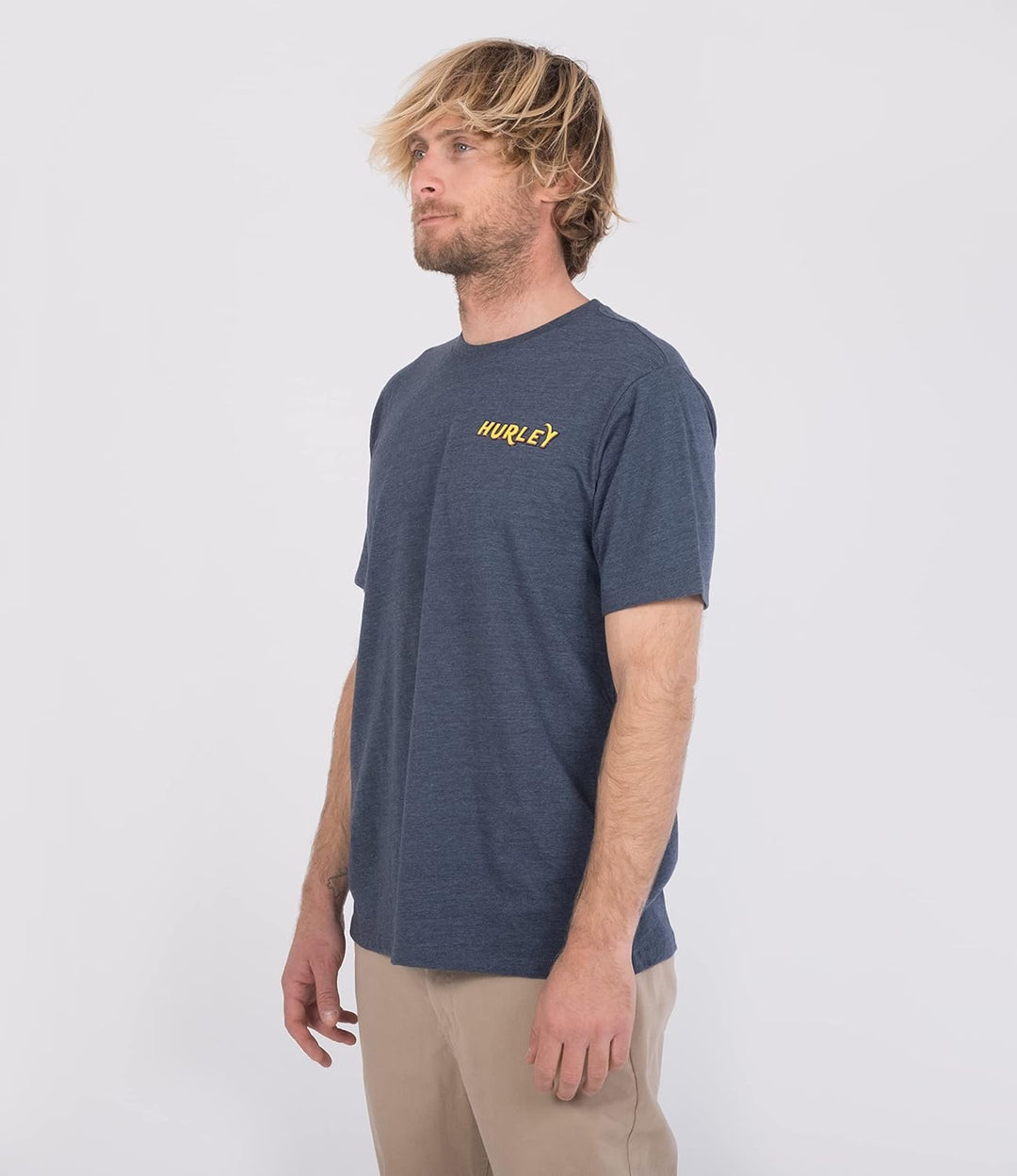 Hurley Herren Evd Pacific Retro Ss Tee T-Shirt S Blau (Blue Gaze), S Blau (Blue Gaze)