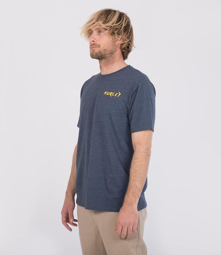 Hurley Herren Evd Pacific Retro Ss Tee T-Shirt S Blau (Blue Gaze), S Blau (Blue Gaze)