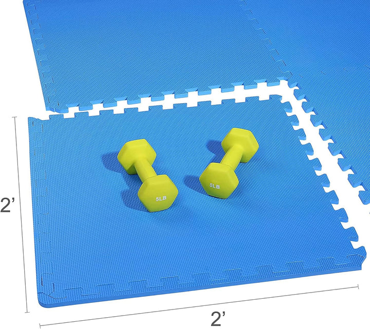 BalanceFrom Puzzle-Trainingsmatte mit ineinandergreifenden EVA-Schaumstofffliesen für MMA, Gymnastik