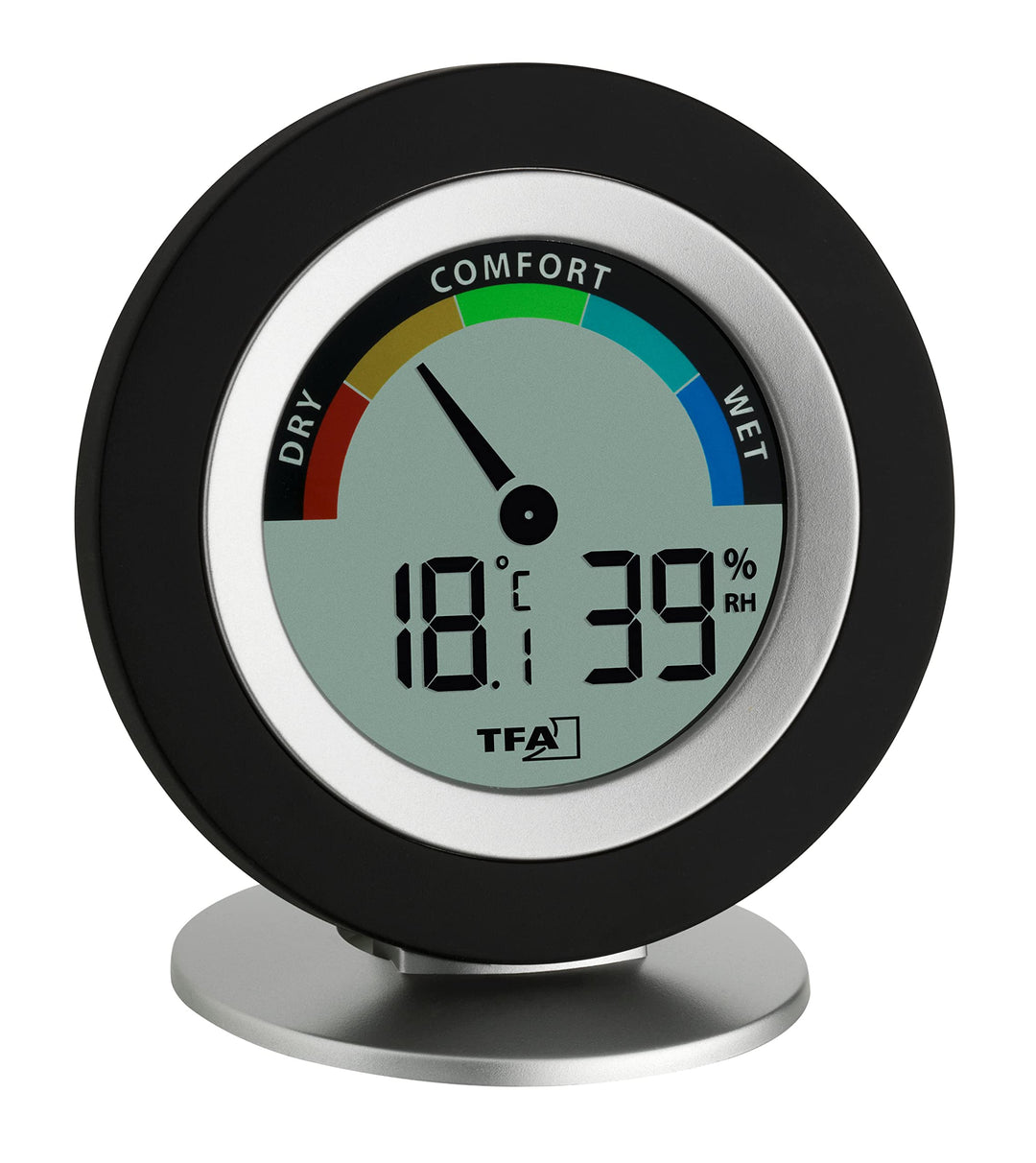 TFA Dostmann Thermo-Hygrometer digital Cosy, 30.5019.01, für Innenräume zur Raumklimakontrolle, Temp