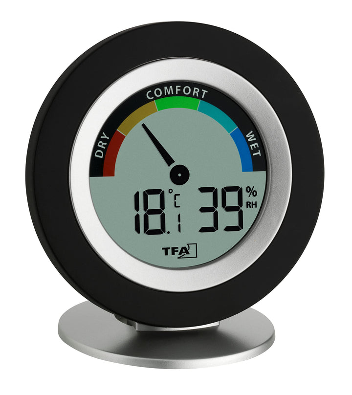 TFA Dostmann Thermo-Hygrometer digital Cosy, 30.5019.01, für Innenräume zur Raumklimakontrolle, Temp