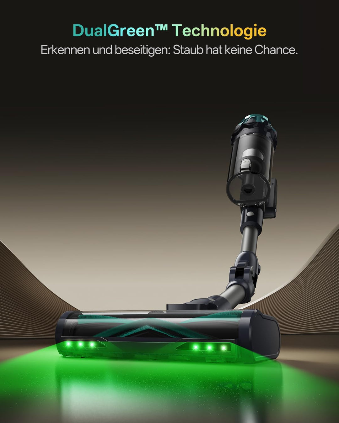 Vexilar V15Max Akku Staubsauger mit Wischfunktion, 60KPa/ 600W/60Min Staubsauger Kabellos, Knickrohr