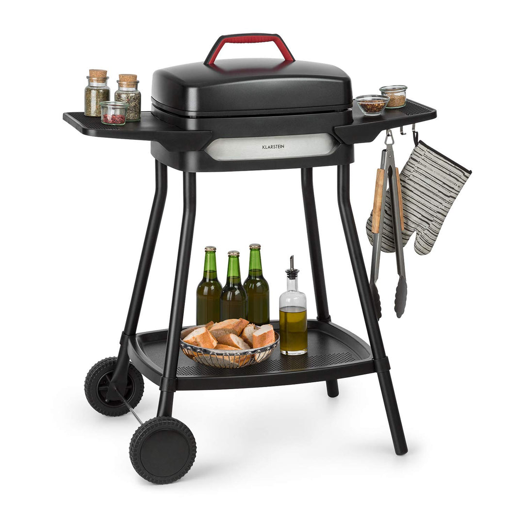 Klarstein Gatsby Elektrogrill Standgrill Tischgrill, Leistung: 2000 W, EasyGrill Concept, Grillfläch