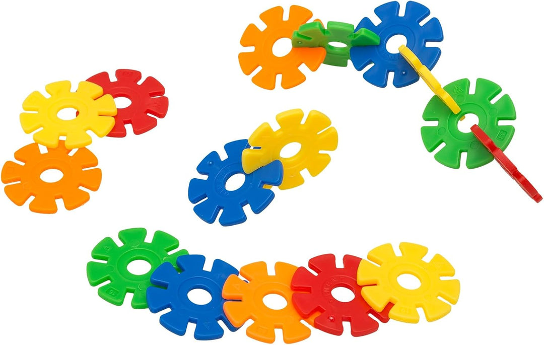 Smart-Planet 650 Steckblumen in Dose - grosses Set Schneeflocken zum Stecken 3,3 cm - Kinder Spielze