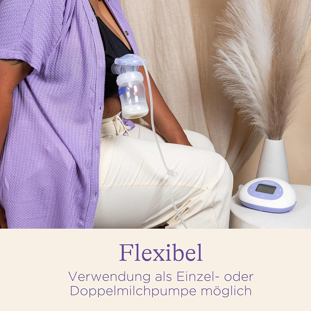 Lansinoh 2in1 Elektrische Milchpumpe - beleuchtetes LCD-Display - ein- oder beitseitiges Abpumpen -