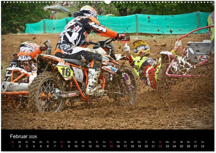 Motocross Kalender - Emotionen auf 2 Rädern (Wandkalender 2026 DIN A2 quer), CALVENDO Monatskalender