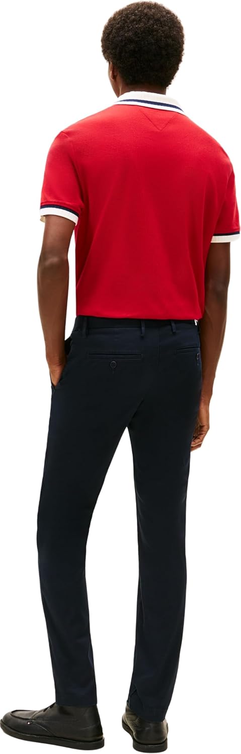 Tommy Hilfiger Herren Hose Core Bleecker 1985 Pima Cotton Chino 28W / 30L Blue (Desert Sky), 28W / 3