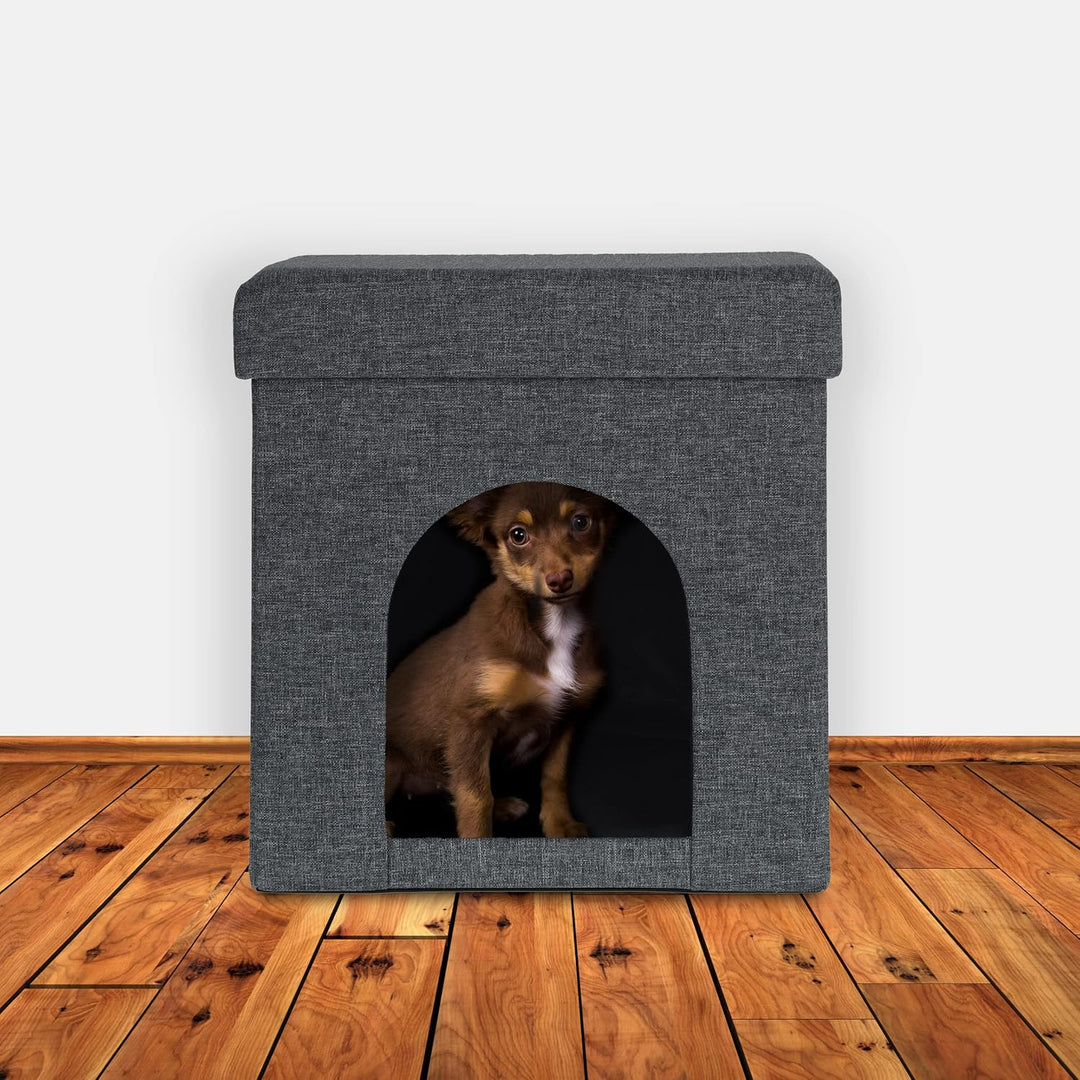 Relaxdays Katzenhöhle, Rückzugsort für Katzen und kleine Hunde, Indoor Tierversteck, H x B x T: 38,5