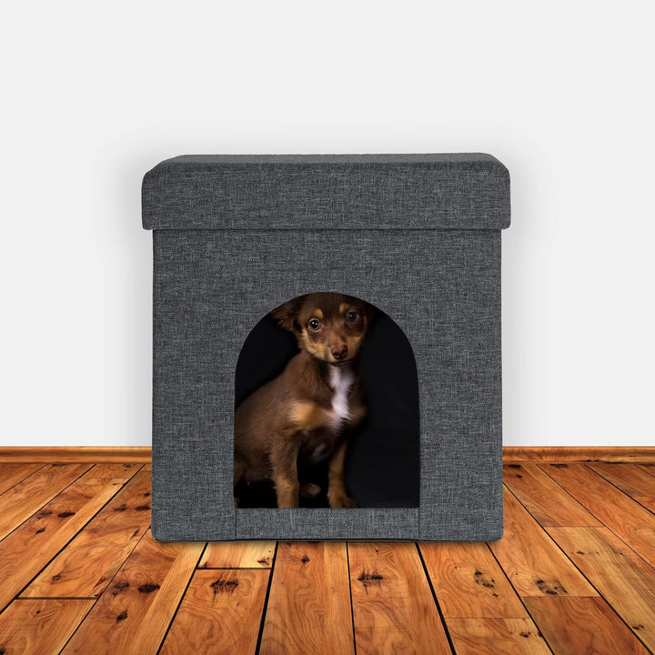 Relaxdays Katzenhöhle, Rückzugsort für Katzen und kleine Hunde, Indoor Tierversteck, H x B x T: 38,5
