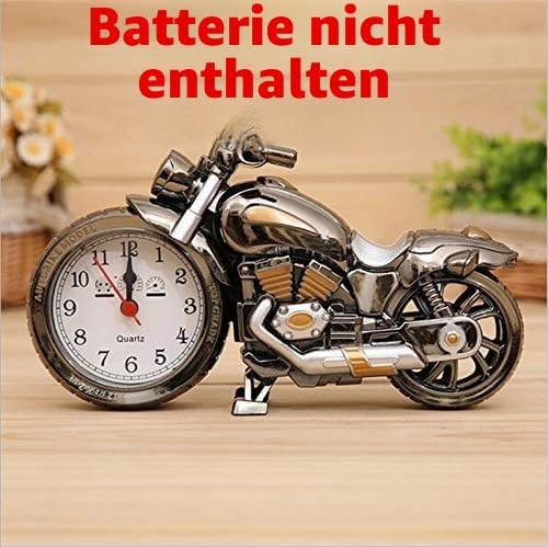 Topyond Weinlese Motorrad Wecker,Motorrad Uhr Mit Zifferblatt,Desktop Dekoration, Motorrad Deko,Kind