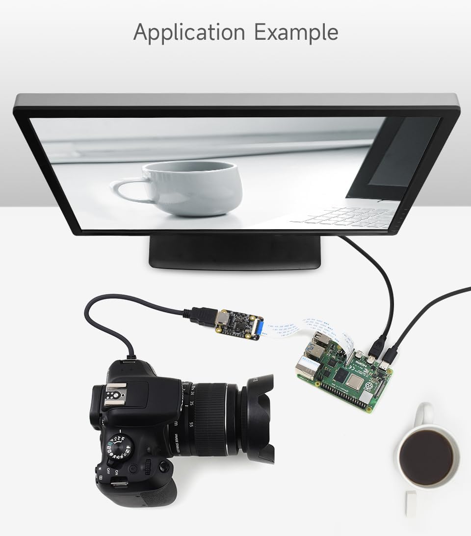 Waveshare HDMI to CSI Adapter for Raspberry Pi Series Support 1080p@30fps Support from HDMI Input Ba