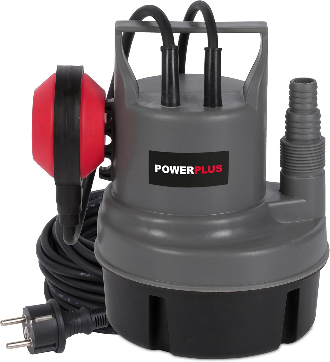 Powerplus Elektrische Wasserpumpe POWEW67900-200 W Tauchmotorpumpe, Maximaltemperatur 35°C und Förde