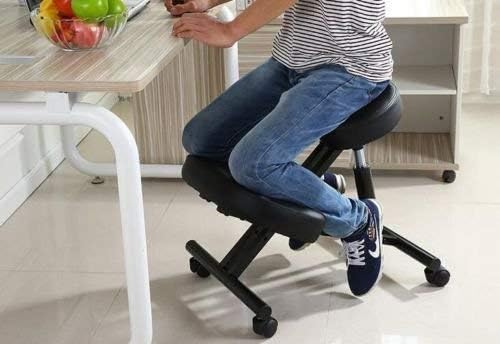 FRANKYSTAR Kniestuhl Ergonomischer Verstellbarer Kniehocker Sitzhocker Bürohocker für Zuhause und Bü