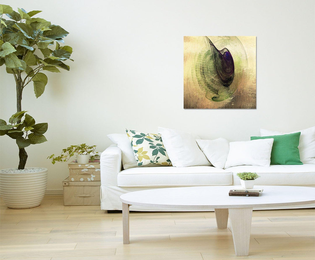 Paul Sinus Art Pforte der Sinne - Abstrakt306_60x60cm Bild auf Leinwand Abstraktes Motiv quadratisch