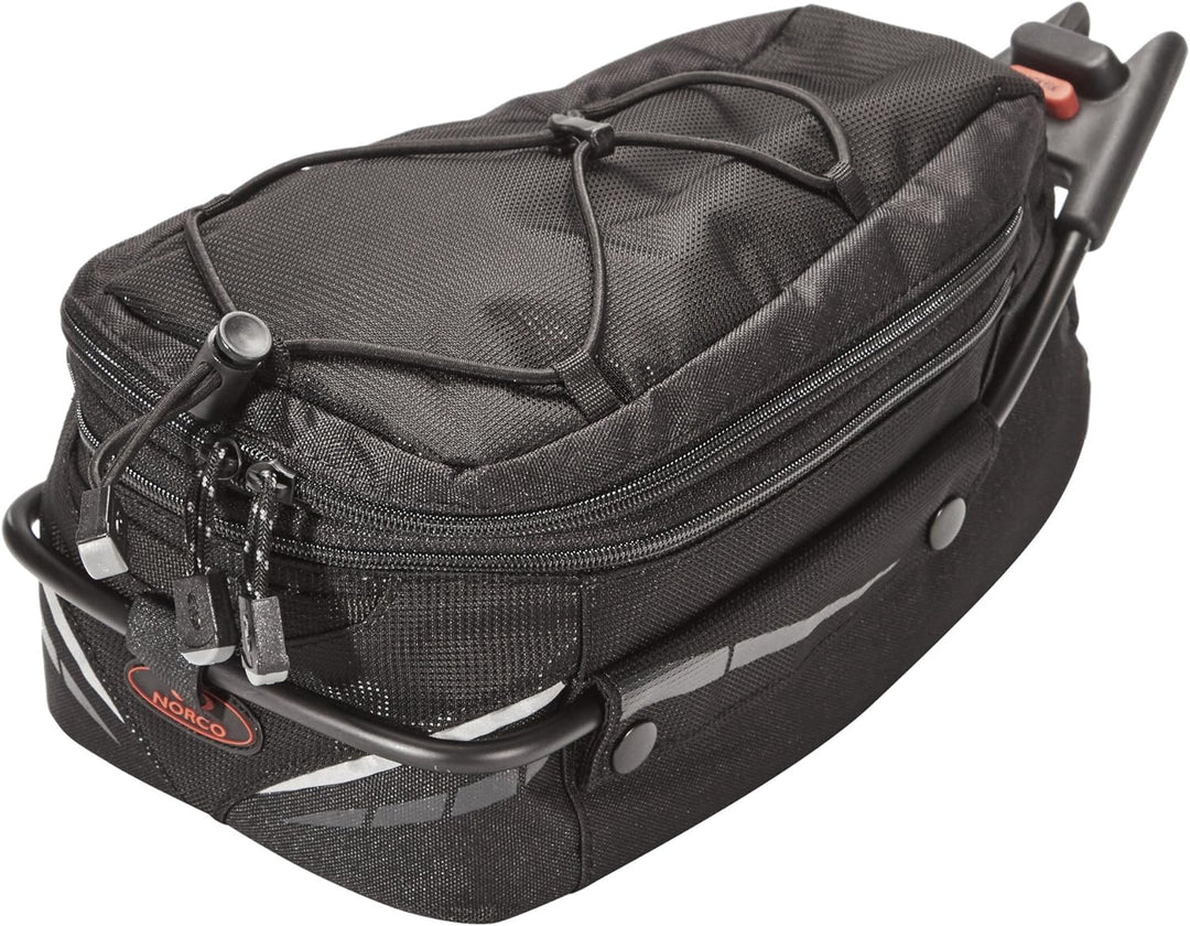 Norco Ontario Sattelstütztasche - Satteltasche mit Gummizug Schwarz 31 x 15 x 16 cm, 6 Liter, Schwar