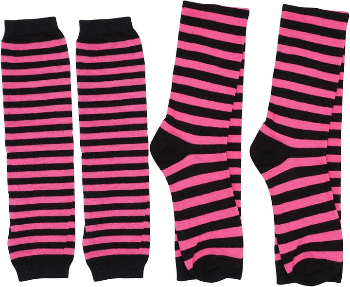Bienvenu Damen Langer Armwärmer im Punk-,Gothic- und Rock-Stil,fingerlose Handschuhe Fuchsia, Fuchsi
